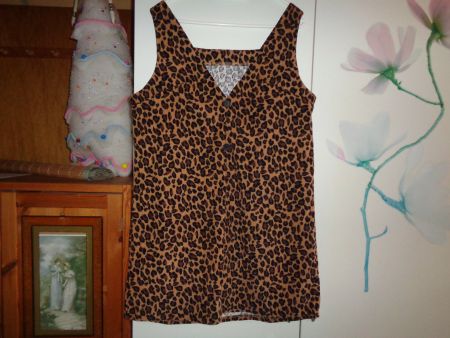 *** Träger Kleid *** / Animal Print / Neu