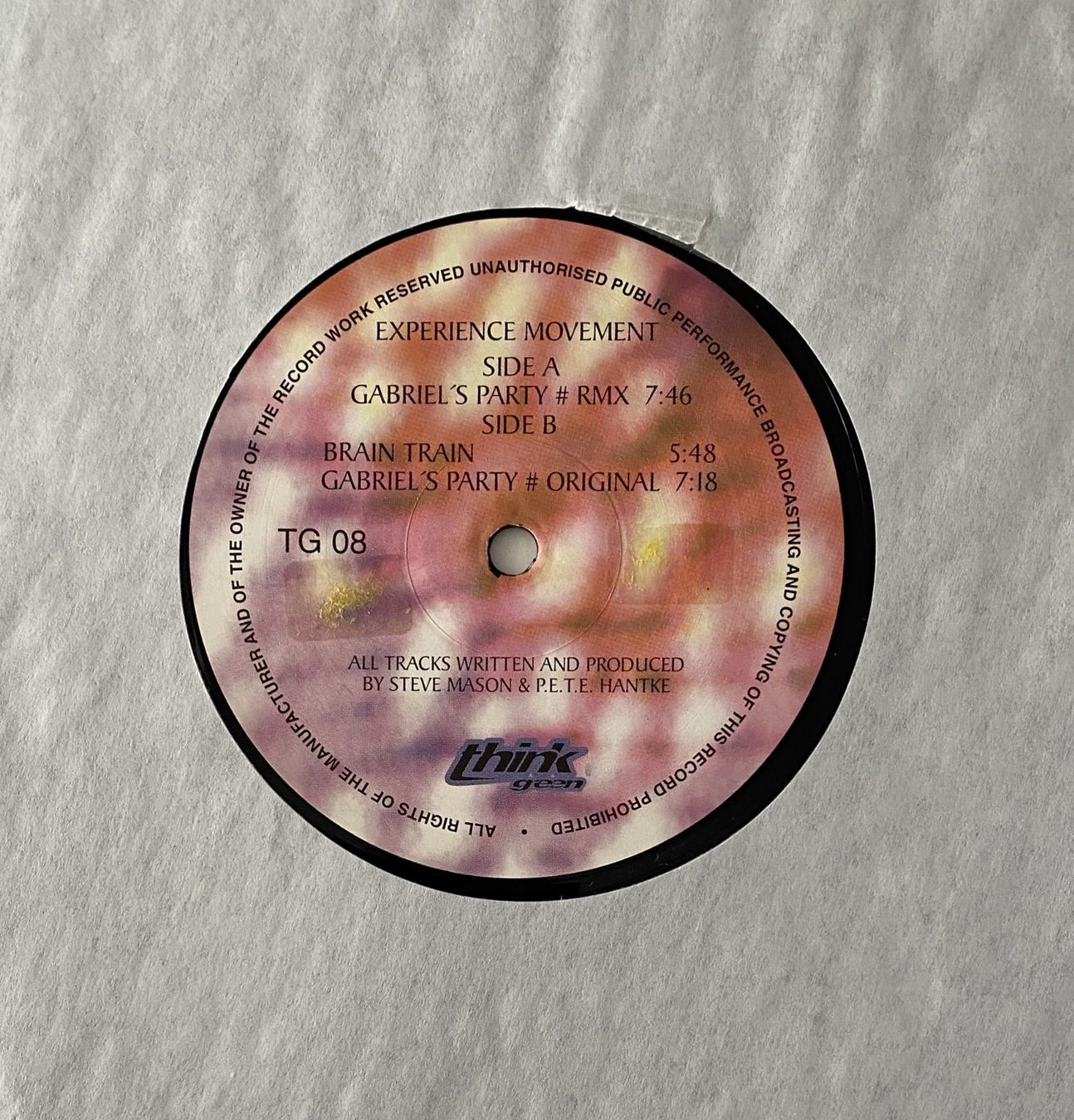 Dischi in vinile: Experience Movement, Gabriel's Party (Techno, Tech House) – Usato da Flums venduto da Empe1 2