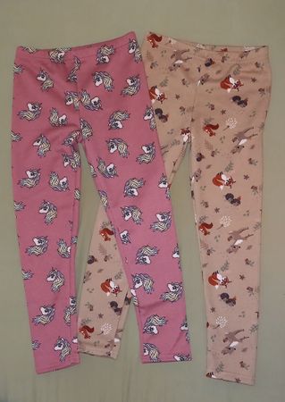2 Mädchen Leggings dopo dopo Grösse 122/128, gefüttert