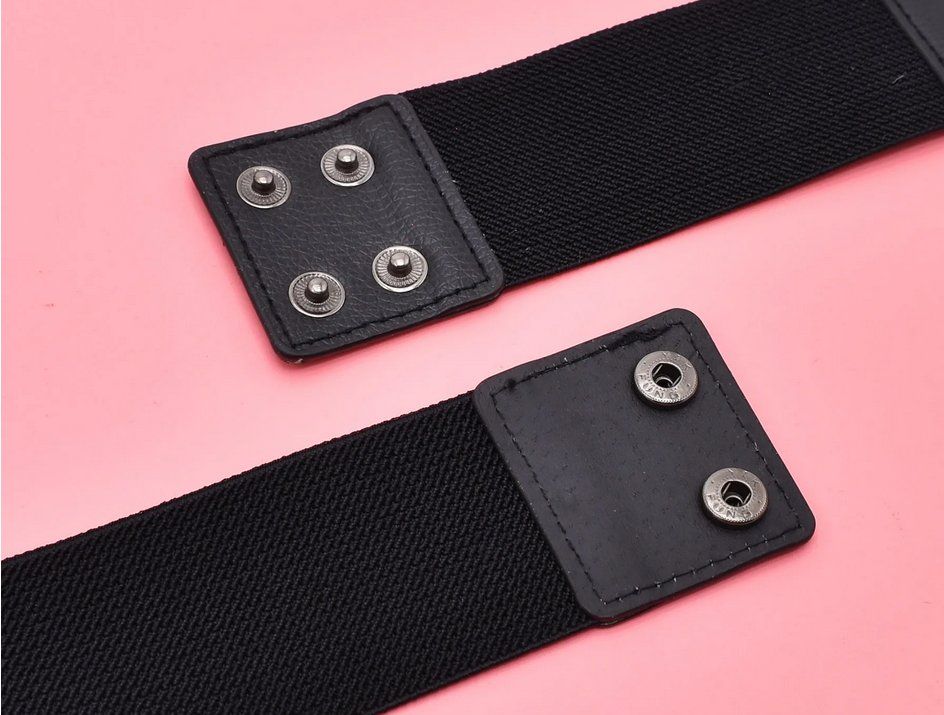 Gürtel: Elastischer Gürtel Bagua Anhängern schwarz - Ceinture – Neu und originalverpackt aus Lausanne von FASHION-WORLD-SHOP 1