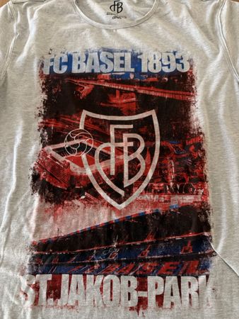 FC Basel 1893 T-Shirt St. Jakob-Park Motiv Grau