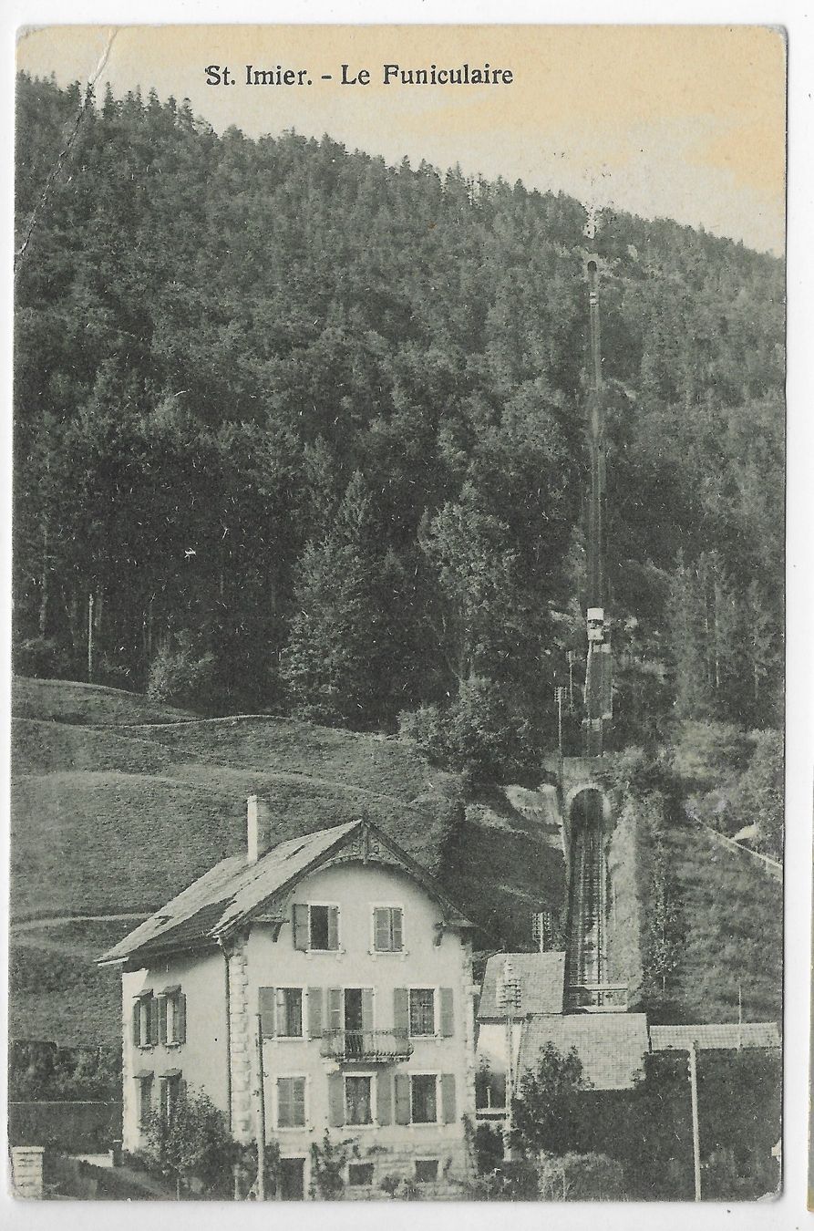 Ansichtskarten: St. Imier- - Le Funiculaire🚞 – Gebraucht aus Hefenhofen von Richsalz