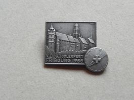 Abzeichen Brosche Jodler Jodlerfest Eidg. Fribourg FR 1955