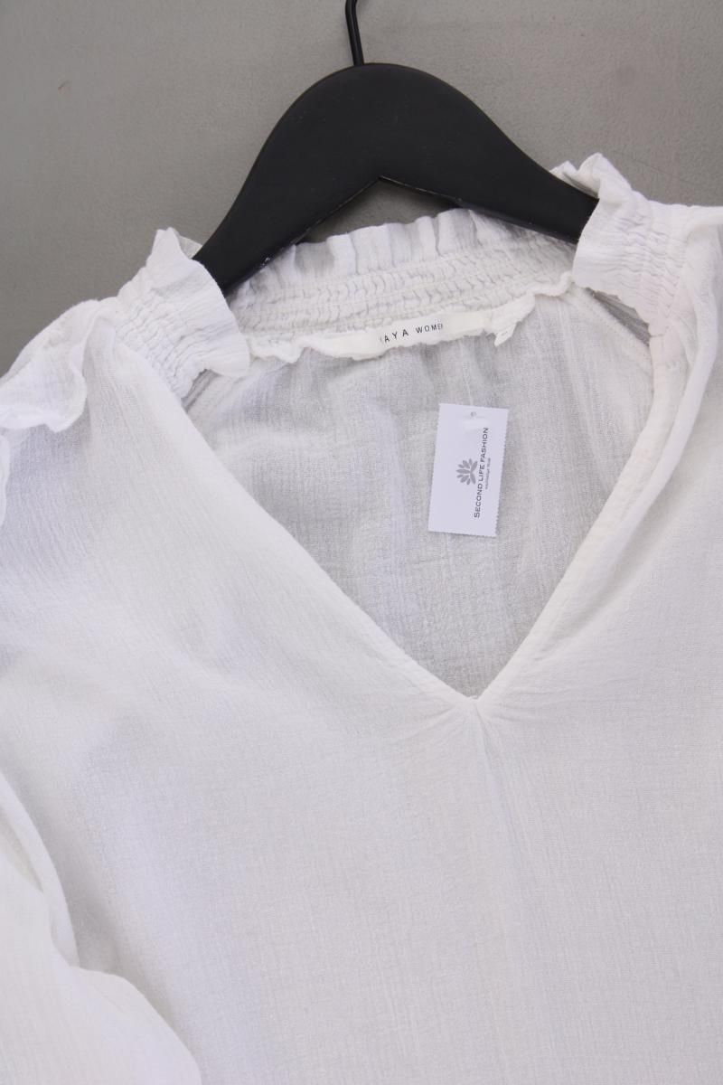 Camicette: YAYA Langarmbluse Gr. 34 weiß – Usato da Neustadt an der Waldnaab venduto da SecondLifeFashion 1