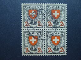1939 Nr. 166z im 4er Block gestempelt