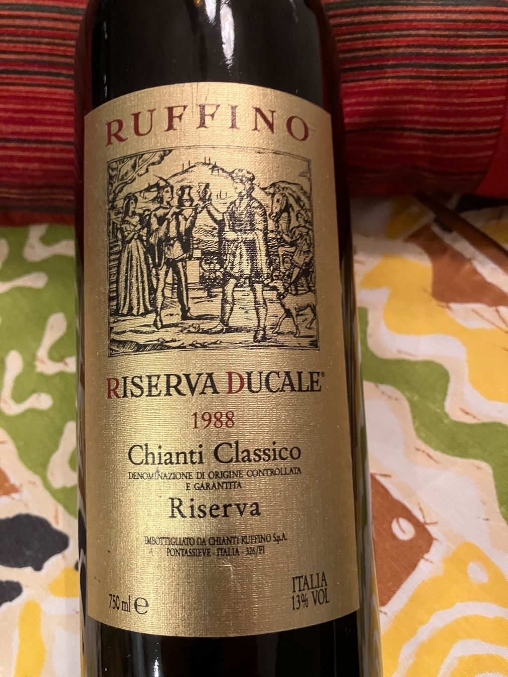Vins: Rotwein Ruffino Riserva Ducale 1988 Chianti Classico – Neuf (Voir description) à Dintikon par 51r_5mdz 1