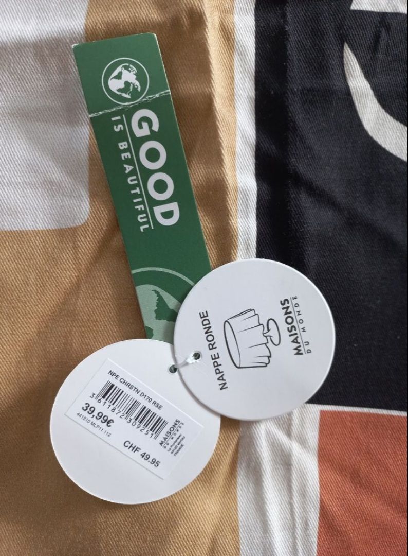 Altra biancheria da tavola: Tischdecke - Maisons du Monde NEU - UVP: 50chf – Nuovo (secondo la descrizione) da Wangen b. Olten venduto da SecondStory4u 1