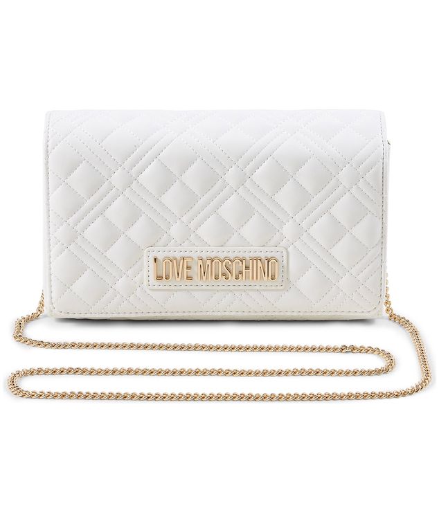 Love Moschino Damen Handtasche – Schwarzes PU-Leder Mit Golddetails, Shopping-Tasche
