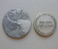2 Medaillen ++ 800 Jahre Stadt Luzern 1978
