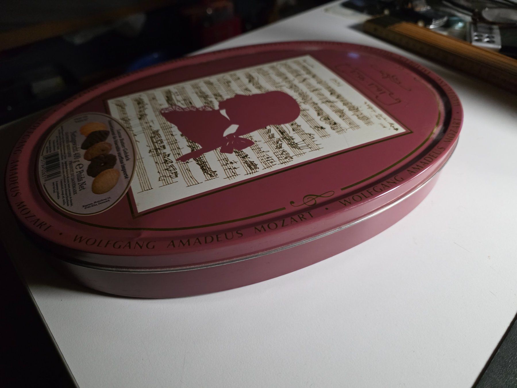 AluBox Barattoli: Blech Box Dose oval - Wolfgang Amadeus Mozart – Usato da Walterswil BE venduto da Lonitti