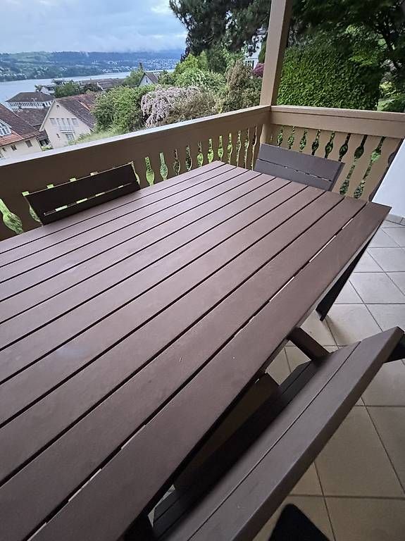 Tischset: Gartentisch & 4 Stühle für Balkon oder Garten – Gebraucht aus Uetikon am See von ms06458 3