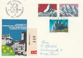Tag der Briefmarke 1970 Locarno,  Karte