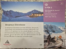 Gutschein 2 für 1 Jacuzzi mit Apéro Diavolezza, wert 55.- 
