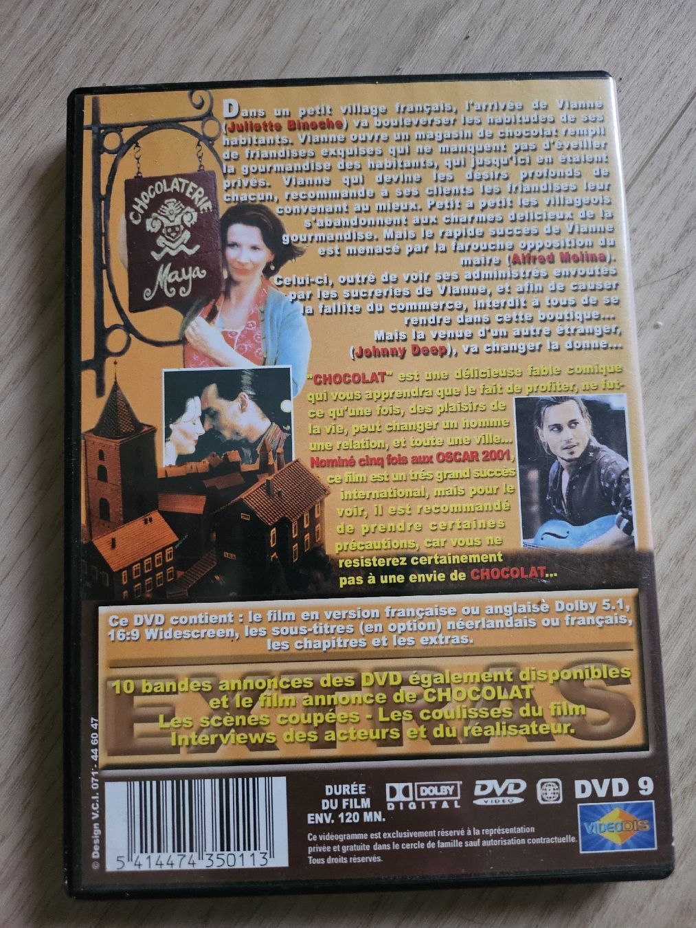 Alle DVDs: DVD Chocolat - avec Juliette Binoche et Johnny Depp! – Gebraucht aus La Joux FR von car_ck96 2
