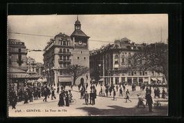 AK Généve, La Tour de I'lle, 1915