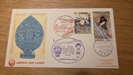 1983 Flugbrief 200 Jahre Manned Flug Tokyo-Paris