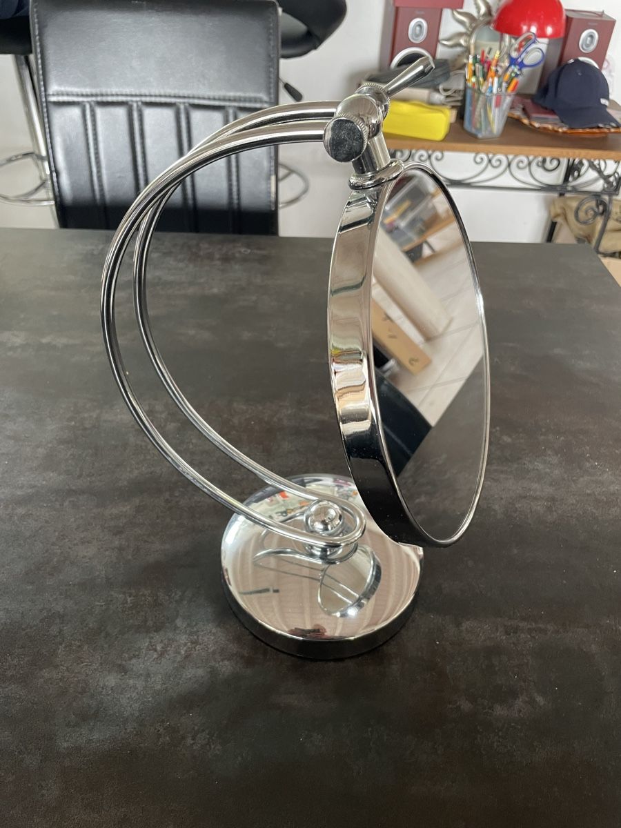 Specchi: Miroir de Table Chromé Vintage – Usato da Vallamand venduto da Bricbracbroc82 1