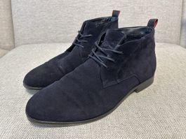 Hugo Boss Herren Schnürschuhe dunkelblau Wildleder neuwertig