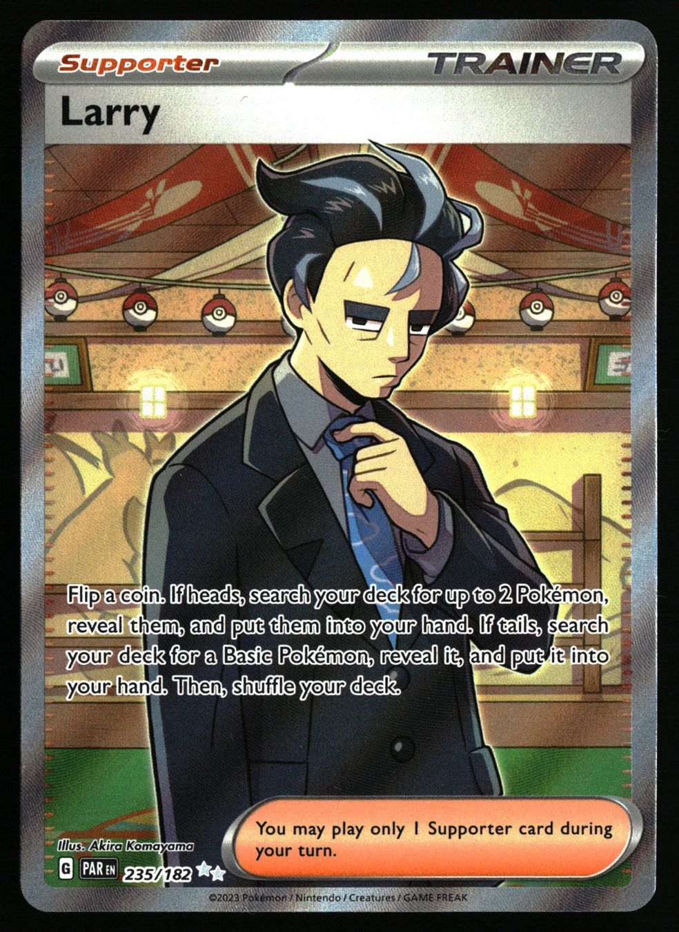 Pokémon Carte collezionabili: Larry #235 Pokemon Paradox Rift – Usato da Feuerthalen venduto da Plazatoys 1