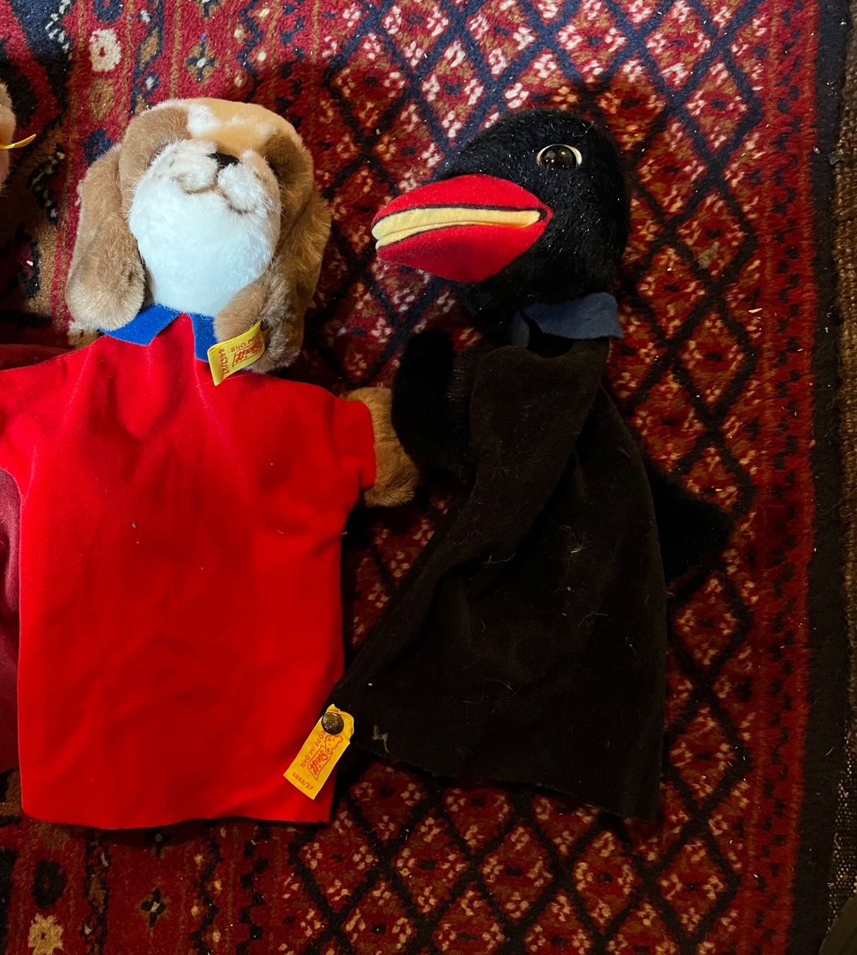 Steiff Giocattoli: 2 ältere Steiff Handpuppen, Vintage – Usato da Urnäsch venduto da schneewittli. 3