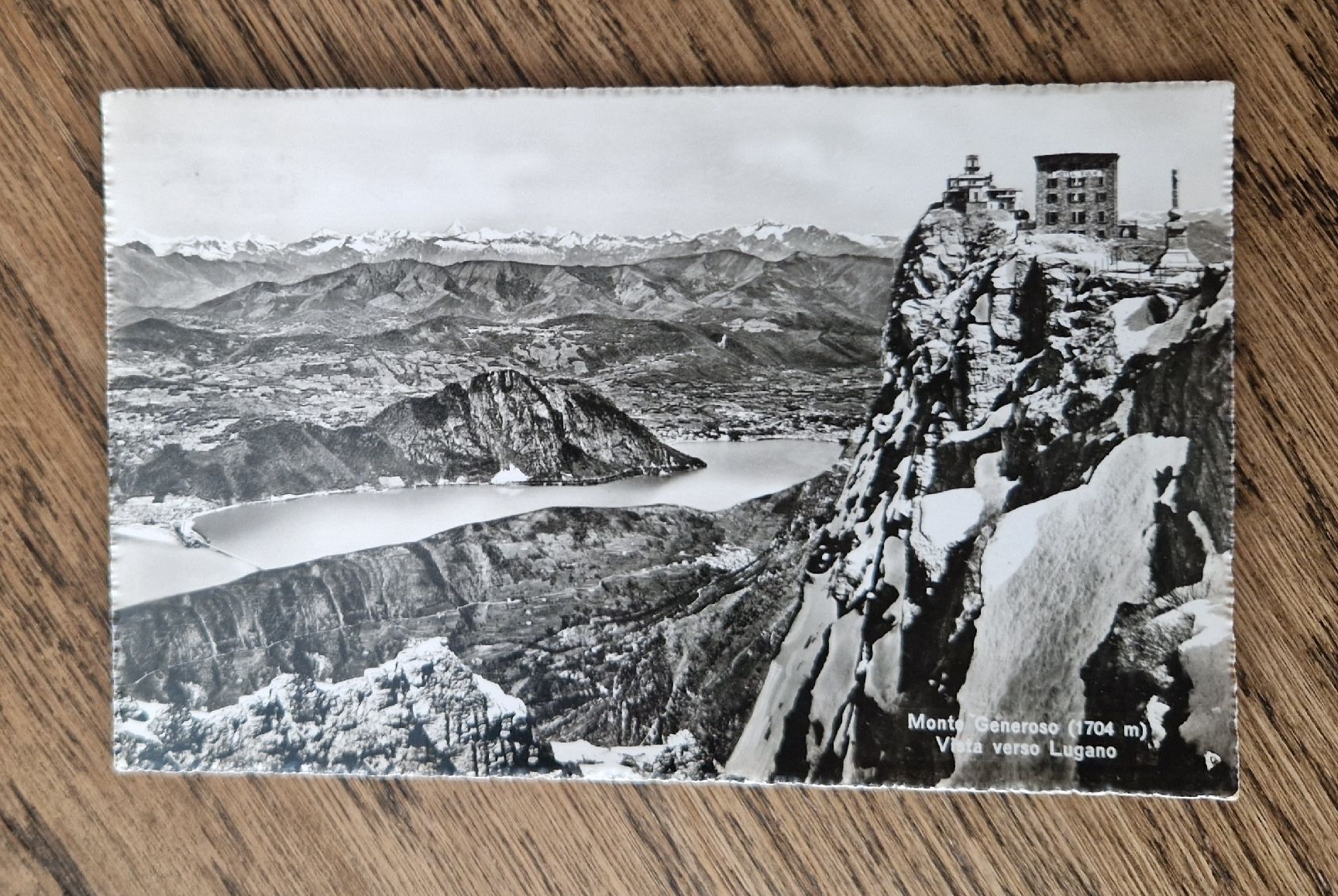 Cartoline postali: Monte Generoso, vista verso Lugano 1945 – Usato da Ebikon venduto da Donar50