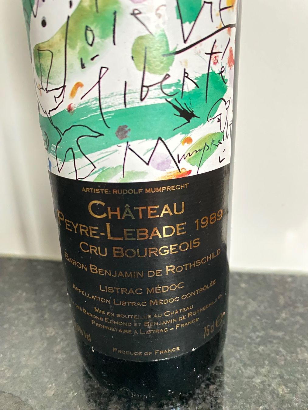Vino: Wein.    Chateau Peyre-Lebade 1989 – Nuovo (secondo la descrizione) da Tuebach venduto da joh_fgl2 1
