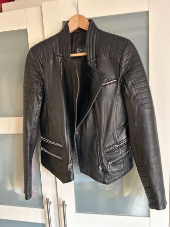 Lederjacke S