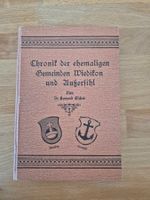 Chronik Wiedikon und Aussersihl von Dr. Konrad Eicher Buch