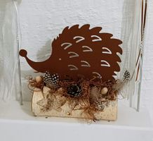 Rost Igel auf Birkenholz 