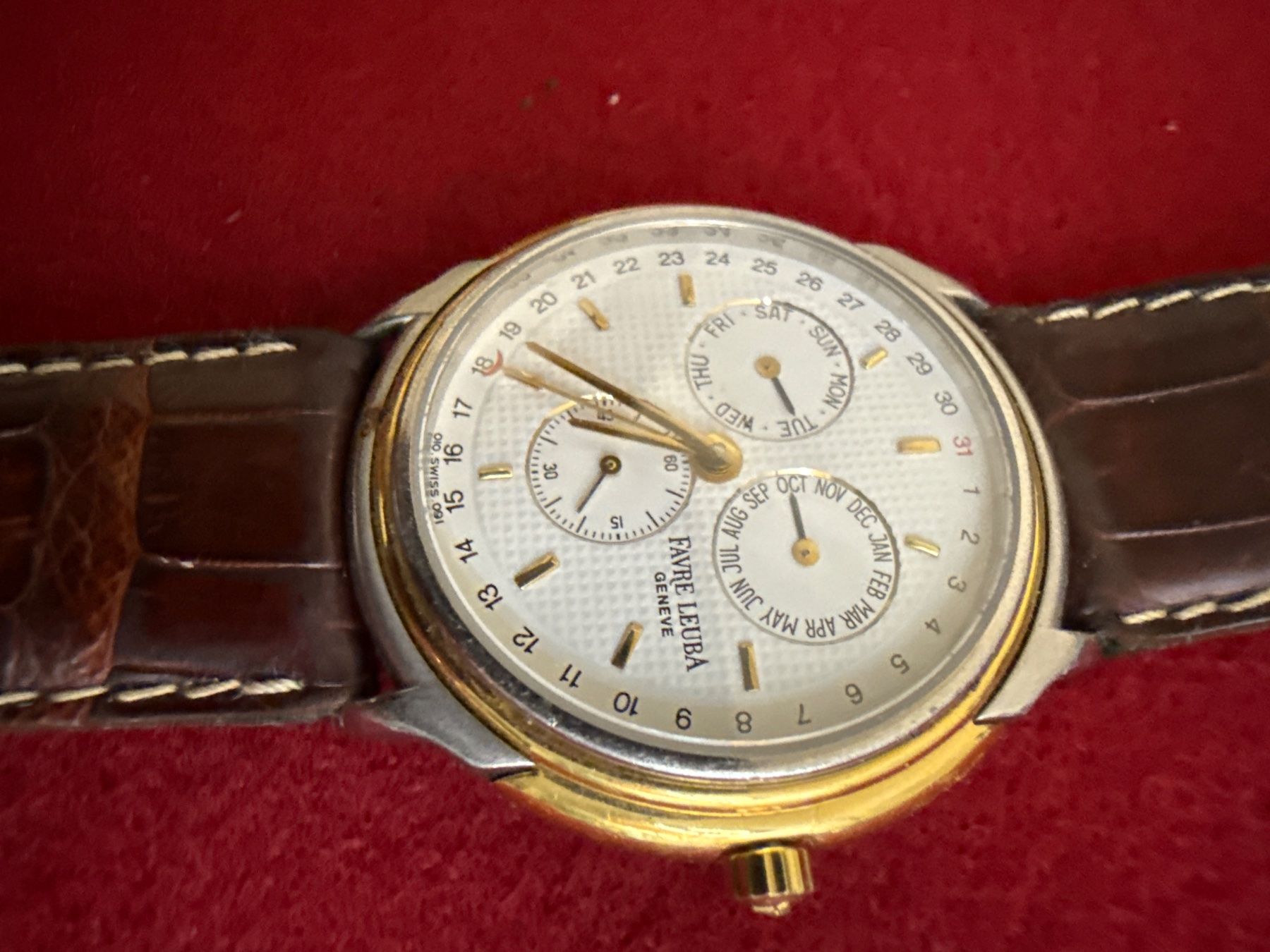 Favre Leuba Orologi: Favre Leuba Quarz 34 mm – Usato da Pfeffingen venduto da Allhandelklgwatches 1