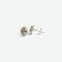 Ohrstecker Silber 925 & Labradorit (OH341.LA)