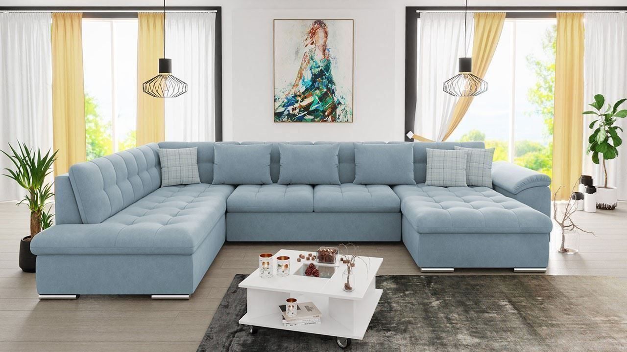 Divani: Wohnlandschaft Sofa Couch mit Bettkasten + Schlaffunktion – Nuovo e nell'imballaggio originale da Wallenwil venduto da toesstal-vertrieb 4