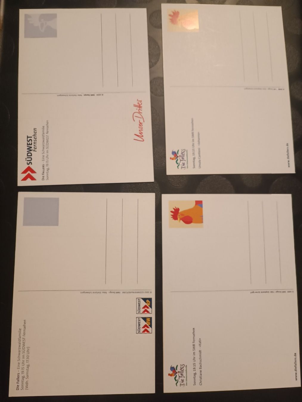 Autographes: "Die Fallers"- 4x handsigniert – D'occasion à Menziken par Artographs 1