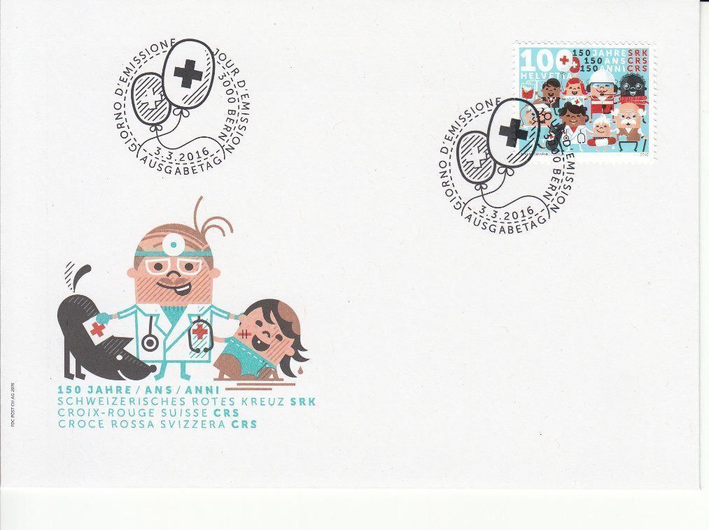 Tutti i francobolli: CH Ausgaben 1 / 2016 FDC – Usato da Bürglen TG venduto da StampGraf 2