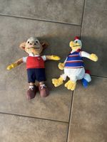 Plüschfiguren Geiss und Huhn Set gebrauchter Zustand