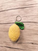 Porte-clés citron en crochet fait main état neuf