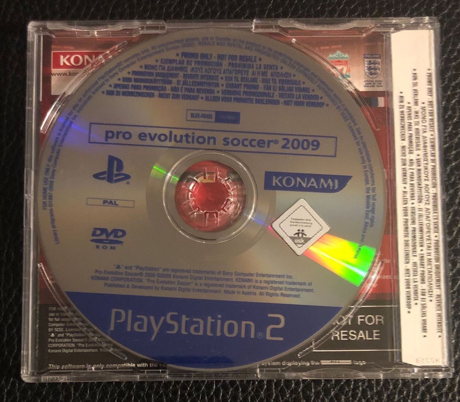 Sony Spiele: Pro Evolution Soccer 2009 Sony PS2 Promo – Gebraucht aus Kestenholz von Naruto_01 1