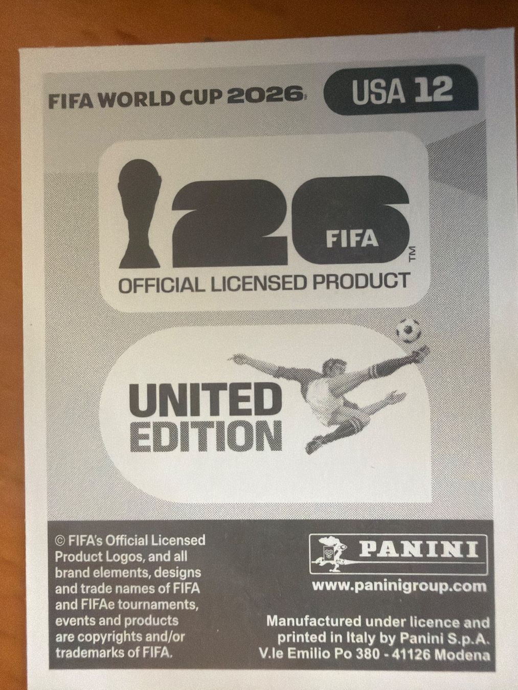 Panini Cartes à collectionner: Panini USA12 – Neuf (Voir description) à Susten par Rechnun 1