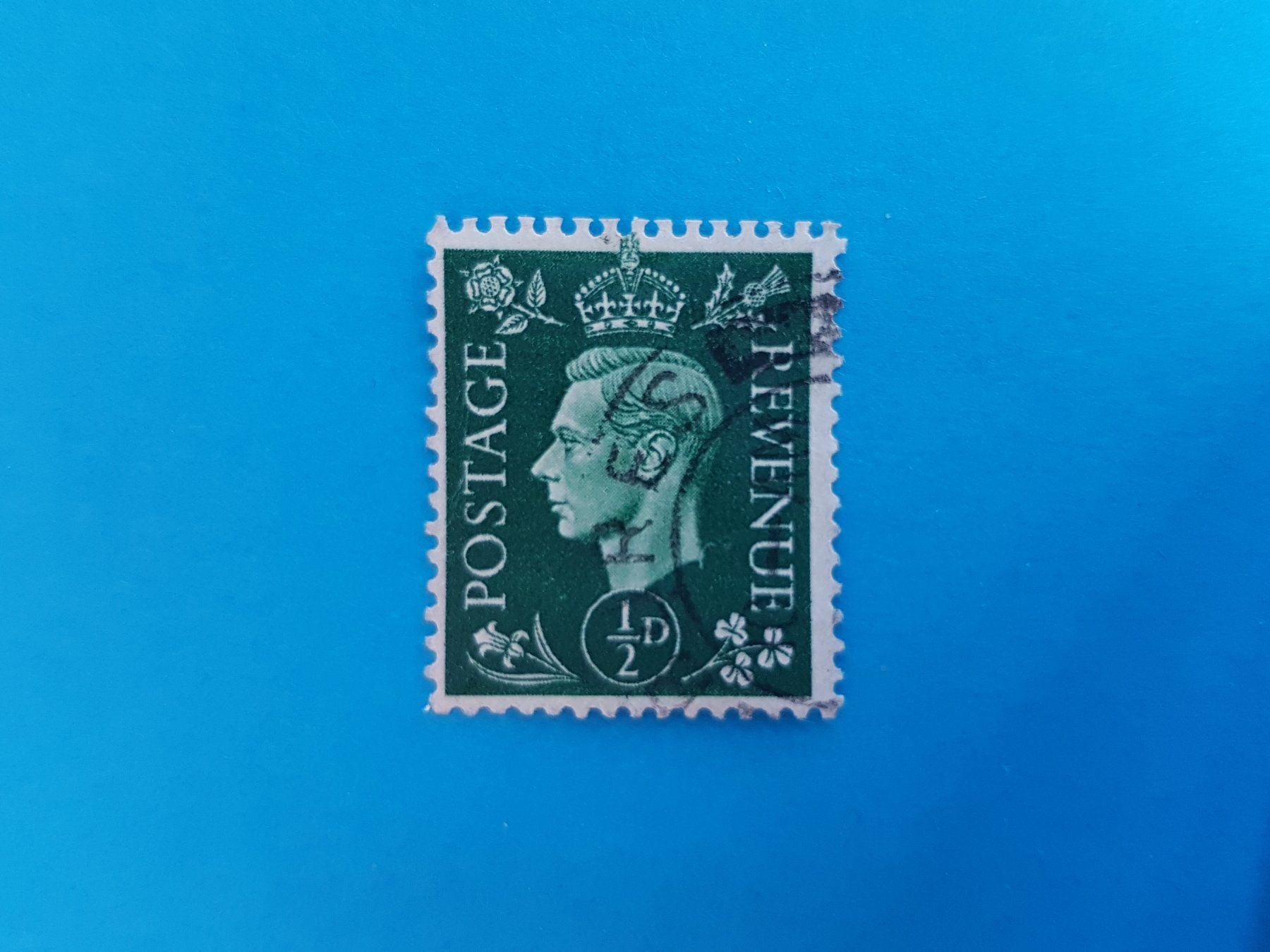 Tutti i francobolli: 1/2 Penny GB - King George VI - 1937 – Usato da Reinach BL venduto da Dexy62