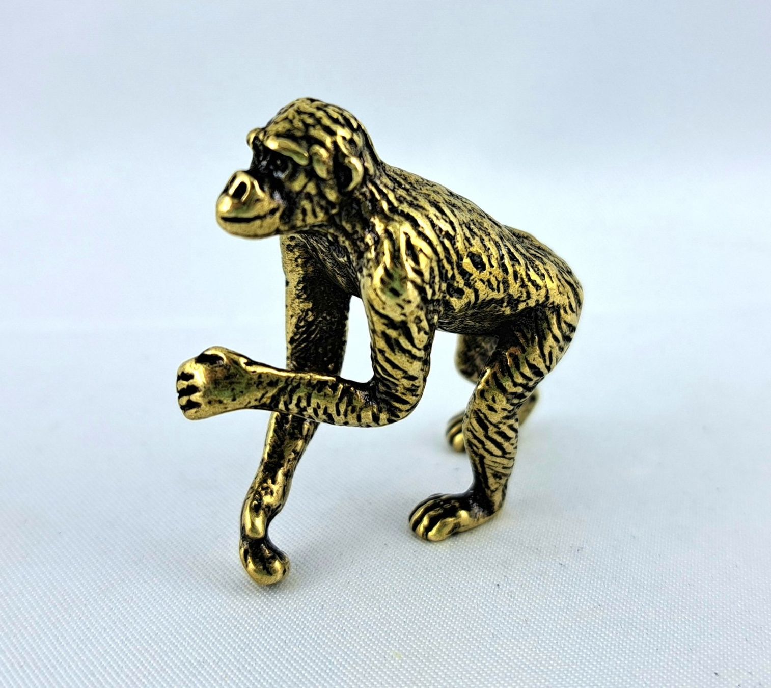 Figuren: SCHIMPANSE - Messing Figur - Dekoration - 4x3,5cm – Neu und originalverpackt aus Grenchen von Yamahwildstar16 1