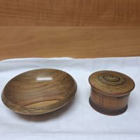Viechtauer Krösendose, Schale mit Randverzierung, Holzware