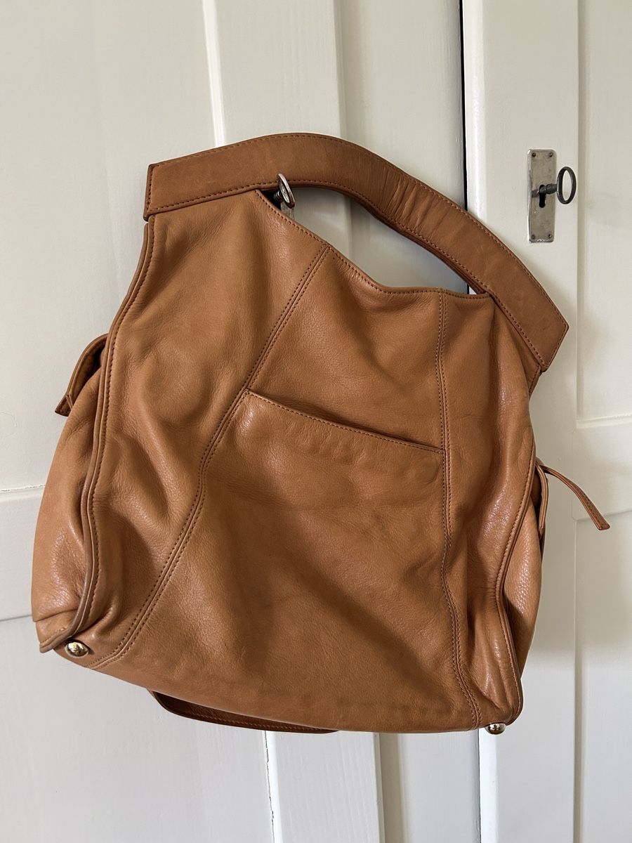 Maje Borse da donna: Tasche, hellbraun, 100% Leder von Maje – Usato da Bern venduto da ellebasiH
