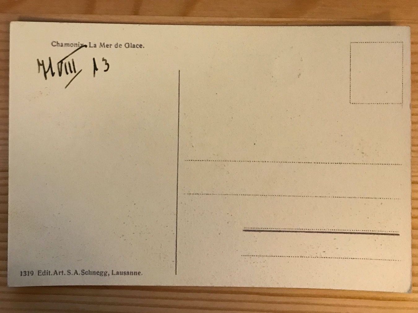 Cartoline postali: Antike Ansichtskarte Chamonix - La Mer de Glace – Nuovo (secondo la descrizione) da Zürich venduto da Tarafo5 1