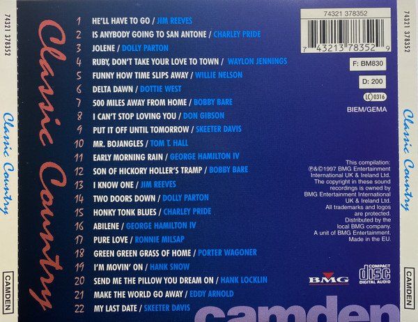 CD: Diverse: Classic Country CD – Nuovo (secondo la descrizione) da Steinhausen venduto da Vilivinili 1