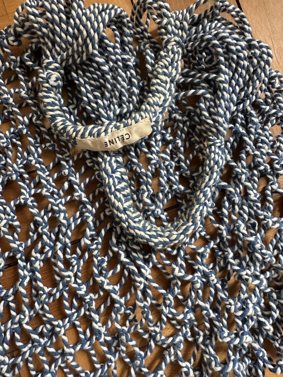 Celine Taschen: old Céline woven mesh cabas net tote – Gebraucht aus Zürich von Haafaa 1