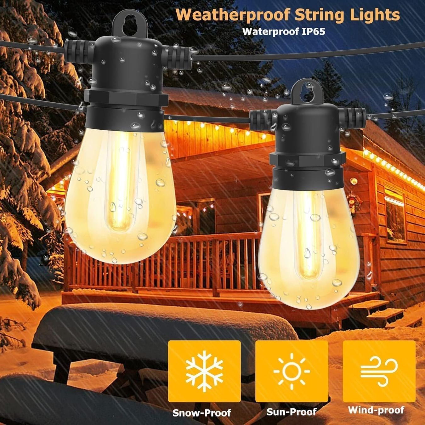 Ghirlande e barre luminose: LED Lichterkette Außen 30m – Nuovo e nell'imballaggio originale da Nuglar venduto da SmartLiving24 5