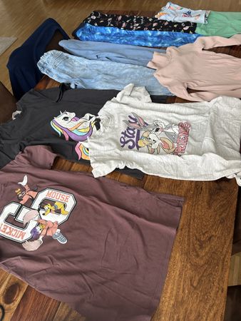 Sommer-Set: 110/116 Kleid, Hosen & Shorts für Mädche
