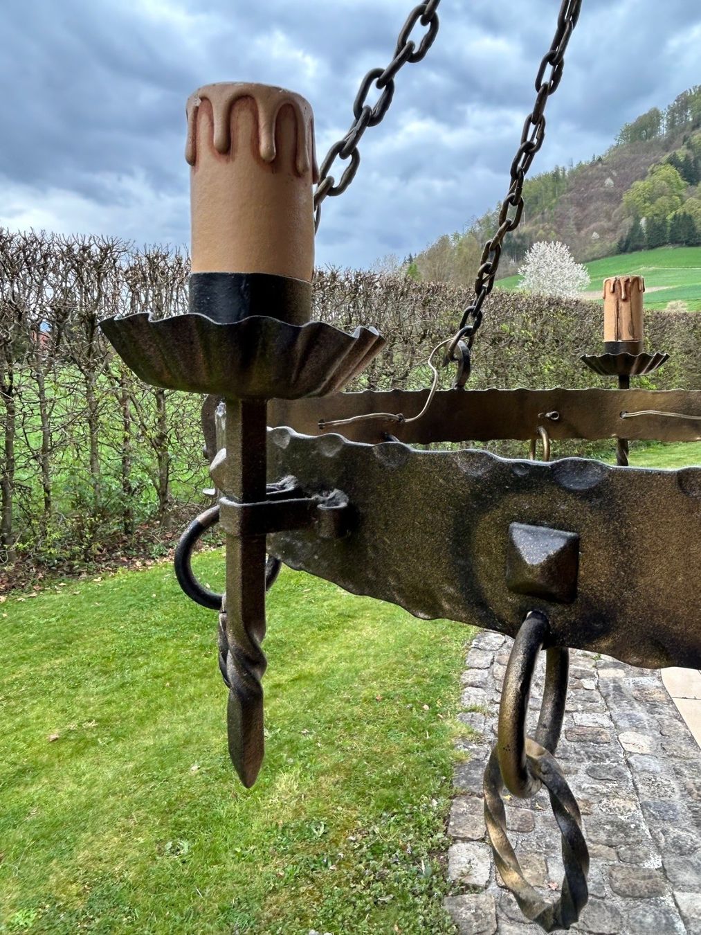 Lampen: Leuchter aus Schmiedeisen – Gebraucht aus Belp von chr_kqm9 3