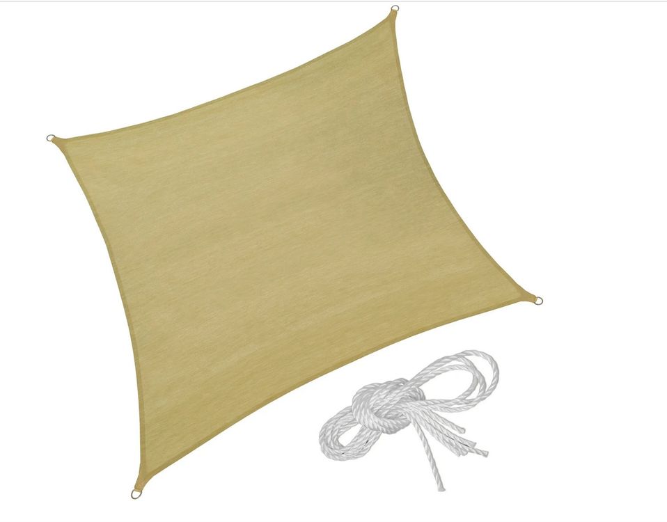 Dreieckiges Sonnensegel 50 X 50 X 50 Cm – Mit 95% UV-Schutz, Für Terrasse, Garten & Sandkasten, Atmungsaktiv