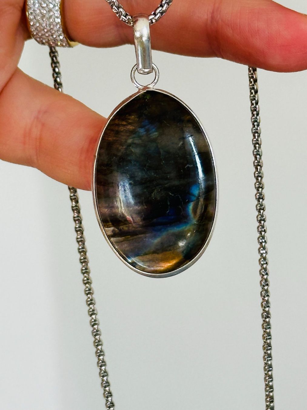 Catenine: Labradorite necklace – Nuovo e nell'imballaggio originale da Genève venduto da AGBERG 2